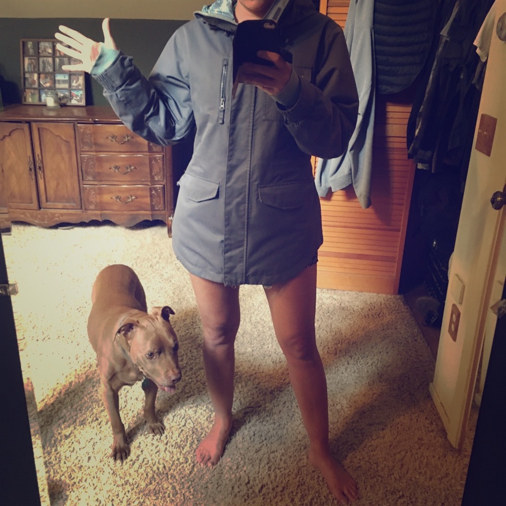 Nike Snowboard Jacket - dark smoky gray/blue